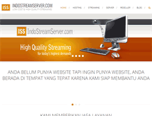 Tablet Screenshot of indostreamserver.com